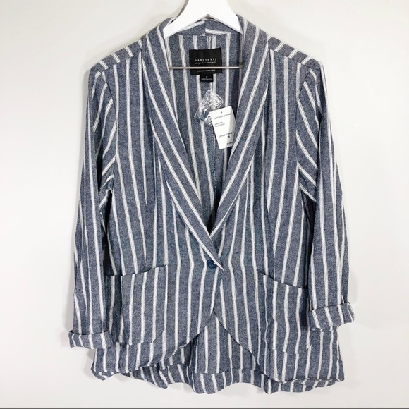 Sanctuary Jackets & Blazers - Sanctuary Linen Striped Blazer Medium
